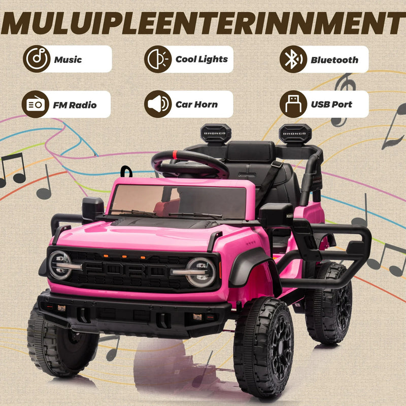 Electric Remote Control Ford Bronco Raptor Car with Spring Suspension Magic Cars 3