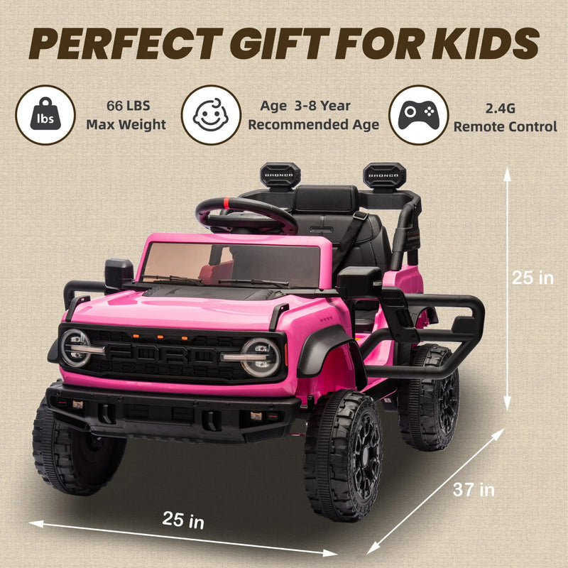 Electric Remote Control Ford Bronco Raptor Car with Spring Suspension Magic Cars 4