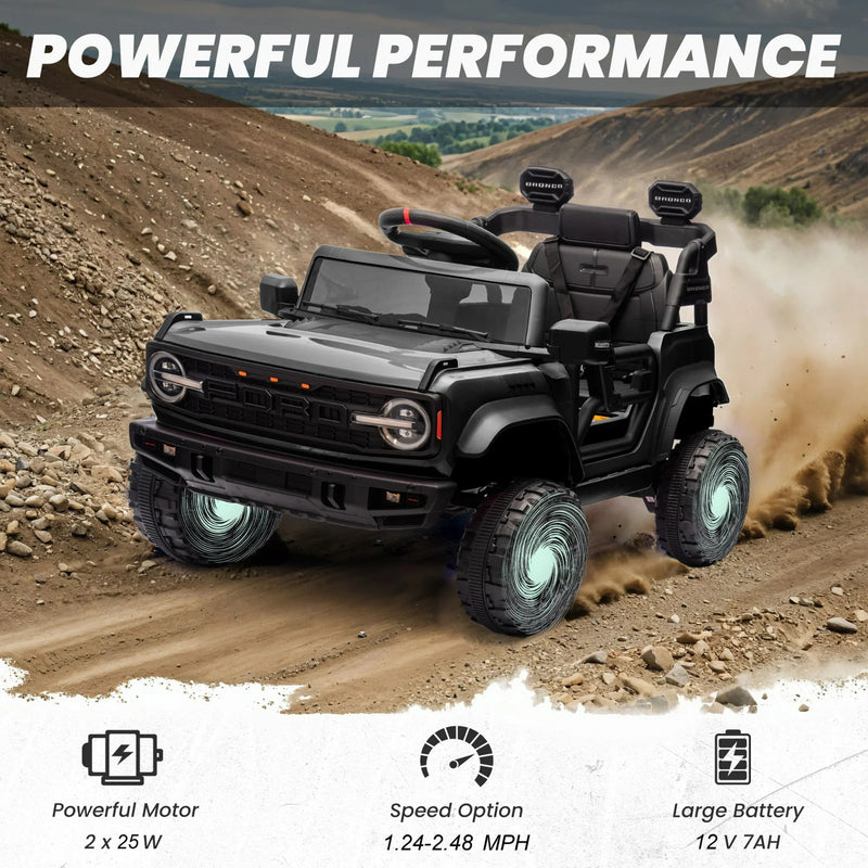 Electric Remote Control Ford Bronco Raptor Car with Spring Suspension Magic Cars 2