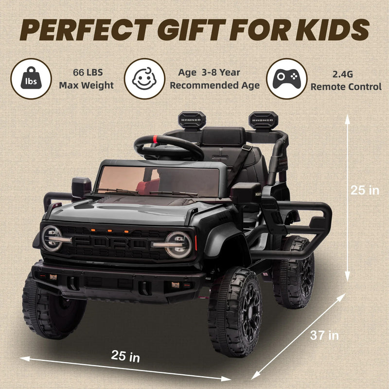 Electric Remote Control Ford Bronco Raptor Car with Spring Suspension Magic Cars 4