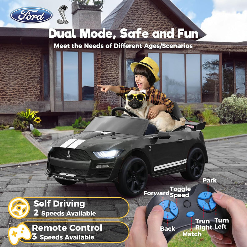 Ford Mustang Shelby GT500 12V Electric Ride-On Car with 7AH Battery and Remote Control Magic Cars 3