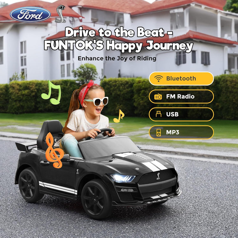 Ford Mustang Shelby GT500 12V Electric Ride-On Car with 7AH Battery and Remote Control Magic Cars 4