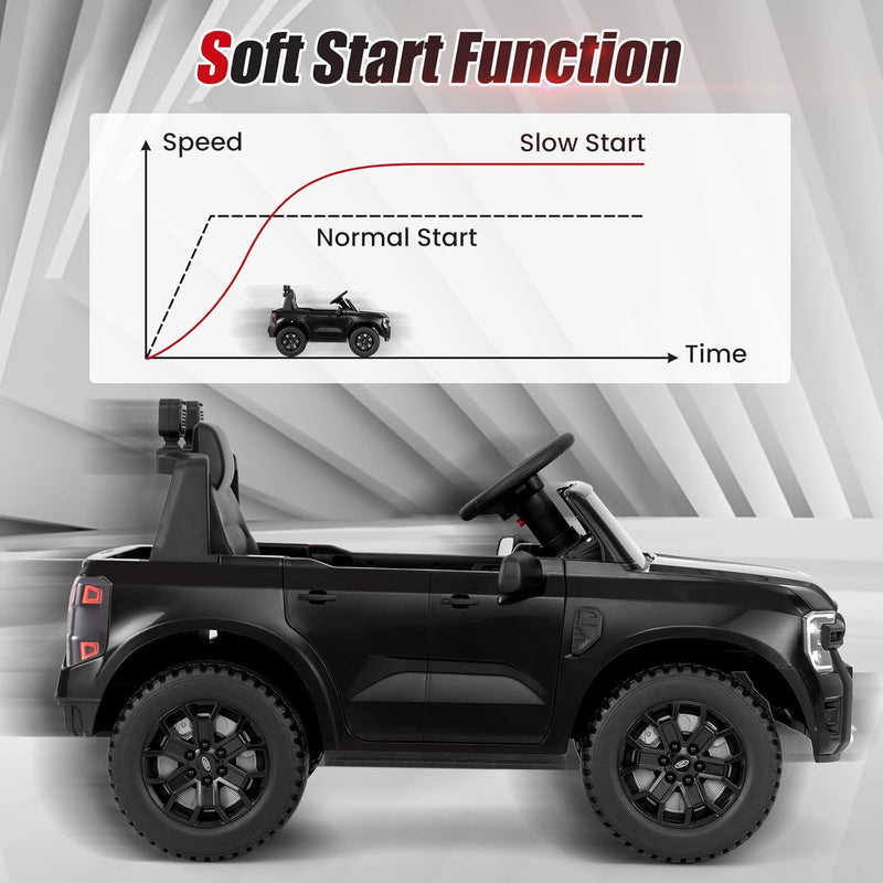 12V Licensed Ford Ranger Electric Ride-On Car for Kids with Remote Control Magic Cars 7