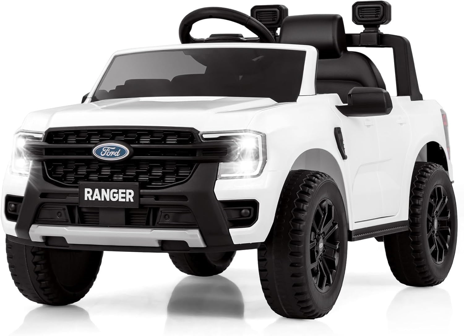 Texas Ranger Ride On Red 12V Electric Ford Ranger Ride-On Truck for Kids