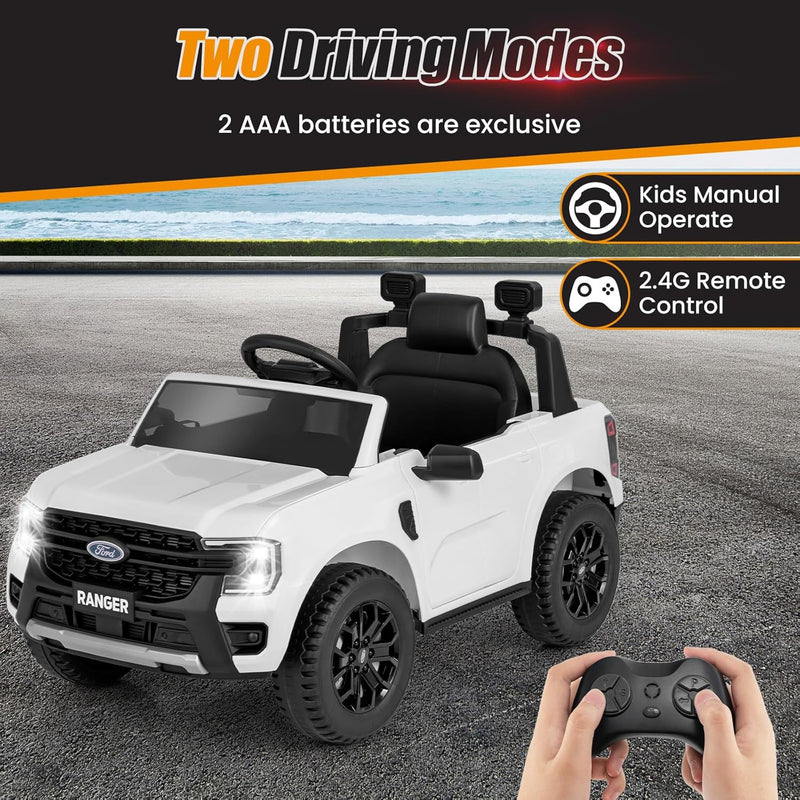 12V Electric Ford Ranger Ride-On Truck for Kids Magic Cars 4