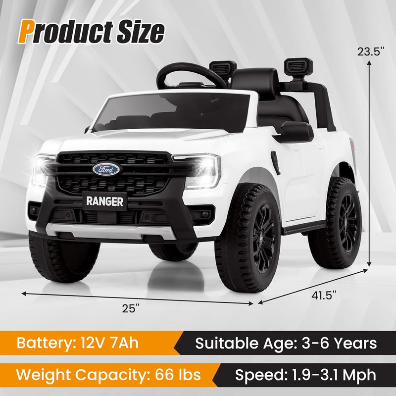 12V Electric Ford Ranger Ride-On Truck for Kids Magic Cars 6