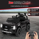 OLA KIDS 12V Electric Ford Ranger Ride-On Truck for Children - Black Magic Cars 6