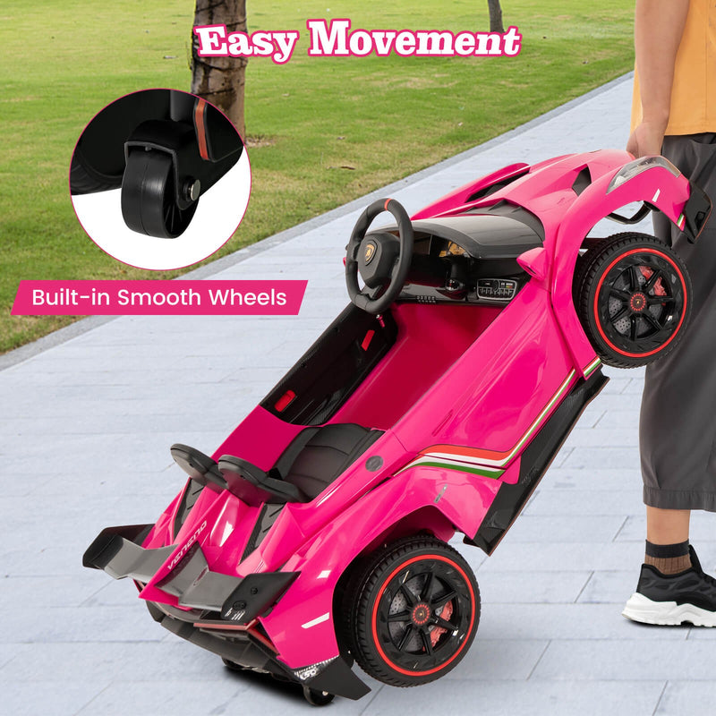 Licensed Lamborghini 4WD 12V Battery-Powered Kids Ride-On Sports Car with 2.4G Remote Control Magic Cars 3