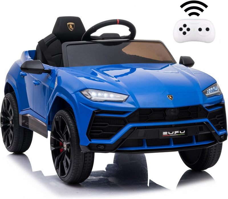 Blue Licensed Lamborghini Urus 12V Battery-Powered Electric Ride-On Toy Car Magic Cars 0