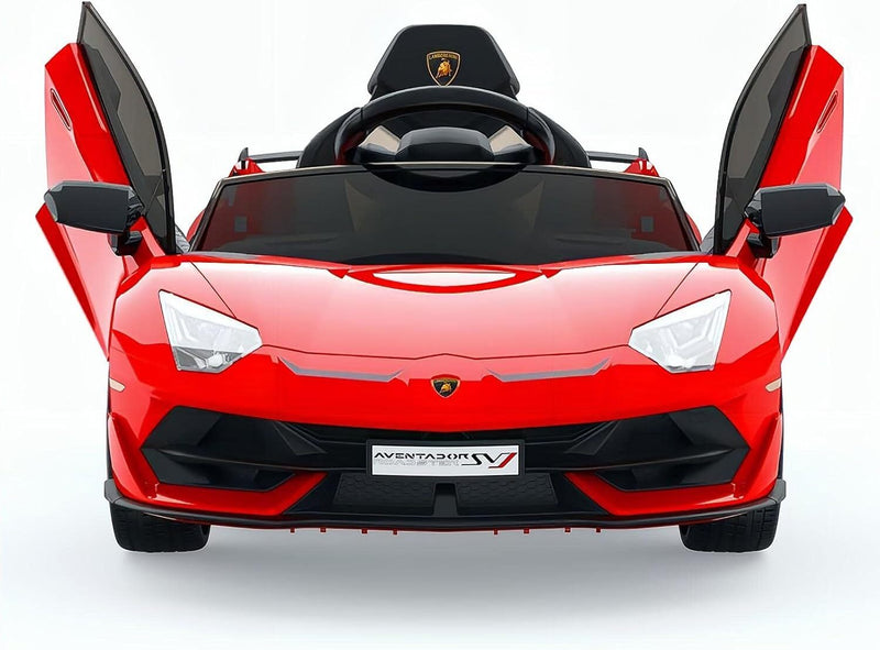 12V Licensed Lamborghini Ride-On Car with Remote Control and Hydraulic Doors in Red Magic Cars 6