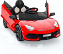 12V Licensed Lamborghini Ride-On Car with Remote Control and Hydraulic Doors in Red Magic Cars Variant 0