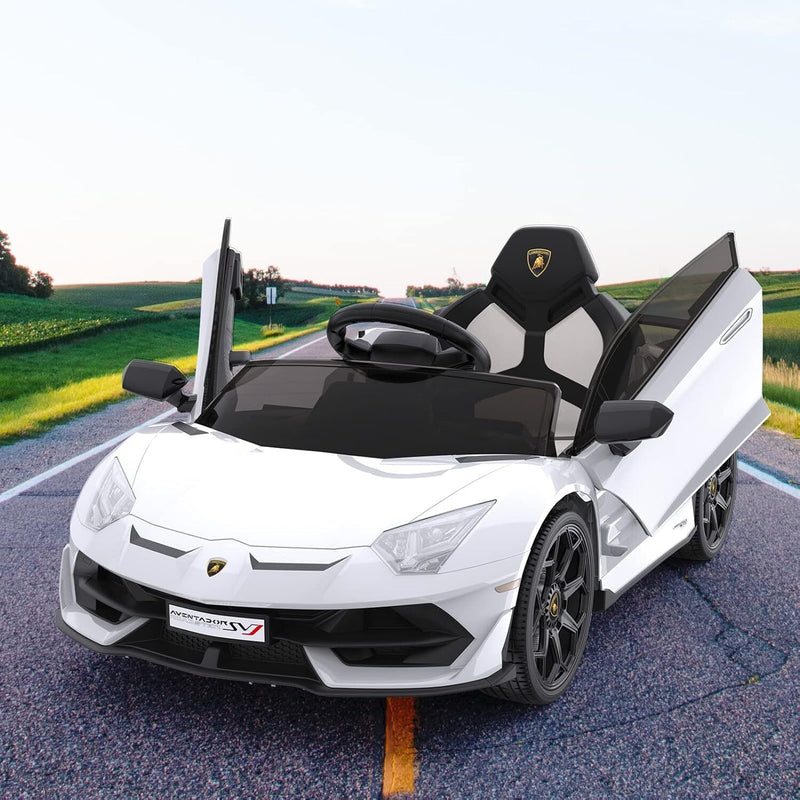 12V Licensed Lamborghini Ride-On Car with Remote Control, Hydraulic Doors, and Music Magic Cars 2