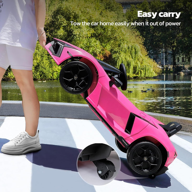 Licensed Lamborghini Electric Ride-On Car for Kids with Scissor Doors and Remote Control Magic Cars 5