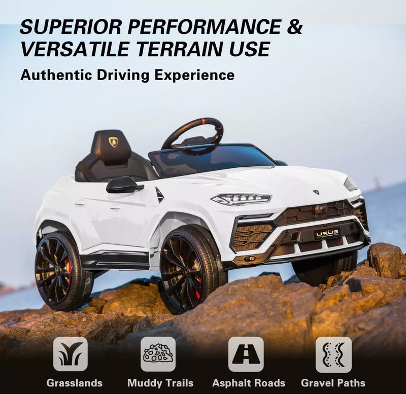 12V Battery-Powered Electric Ride-On Car Toy in White Magic Cars 6