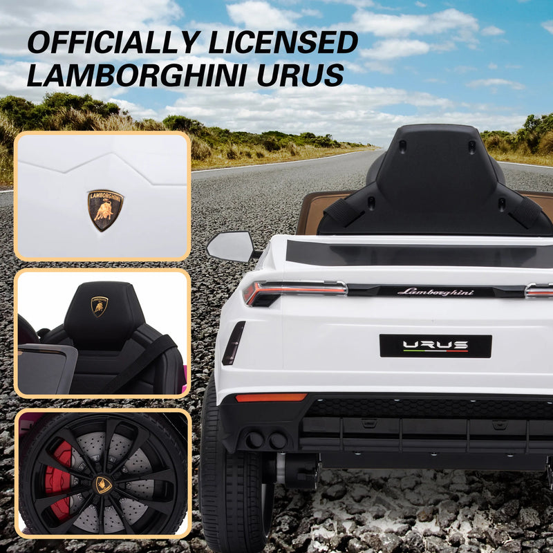 Licensed Lamborghini Urus 12V Battery-Powered Electric Ride-On Truck Toy Magic Cars 2