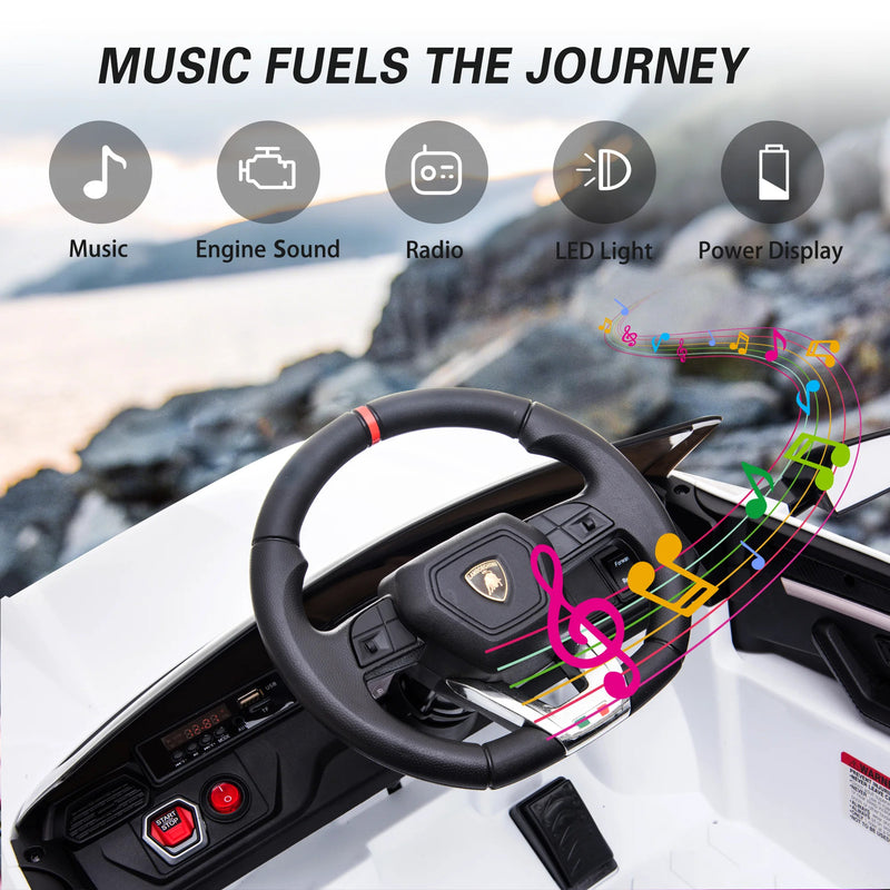 Licensed Lamborghini Urus 12V Battery-Powered Electric Ride-On Truck Toy Magic Cars 5