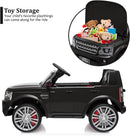 Licensed Land Rover Ride-On Car with Parent Remote Control and Shock Absorbers for Kids Black Magic Cars 3