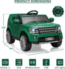 Licensed Land Rover Ride-On Car with Parent Remote Control and Shock Absorbers for Kids Green Magic Cars 1