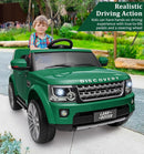 Licensed Land Rover Ride-On Car with Parent Remote Control and Shock Absorbers for Kids Green Magic Cars 6