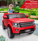 Licensed Land Rover Red Ride-On Car with Parent Remote Control and Shock Absorbers for Kids Magic Cars 2