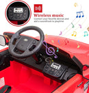 Licensed Land Rover Red Ride-On Car with Parent Remote Control and Shock Absorbers for Kids Magic Cars 3