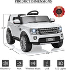 Licensed Land Rover Ride-On Car with Parent Remote Control and Shock Absorbers for Kids with Music Magic Cars 2