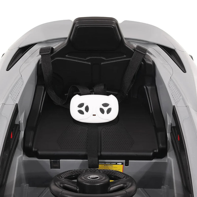 Licensed Kids 12V McLaren 765LT Ride-On Sports Car with Rubber Tires, Lights, Music, and Remote Control Magic Cars 7