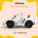 Licensed McLaren Ride-On Car with Hydraulic Doors, Remote Control, 2 Speeds, and Music Magic Cars 2