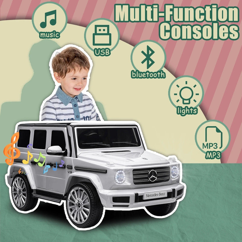 Licensed Mercedes-Benz G500 24V Battery-Powered Kids Ride-On Truck with Remote Control Magic Cars 3