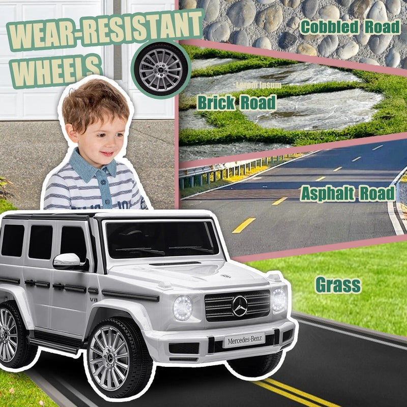 Licensed Mercedes-Benz G500 24V Battery-Powered Kids Ride-On Truck with Remote Control Magic Cars 8