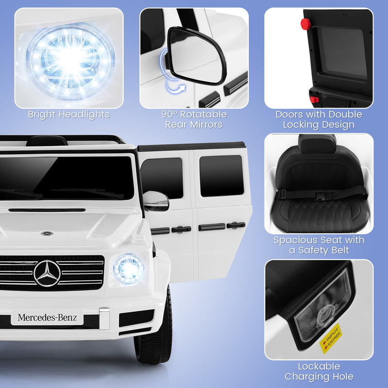 Mercedes-Benz G500 12V Battery-Powered Ride-On Truck for Kids Magic Cars 8