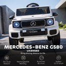 Mercedes-Benz G580 12V Kids Ride-On Car with Remote Control - White Magic Cars 5