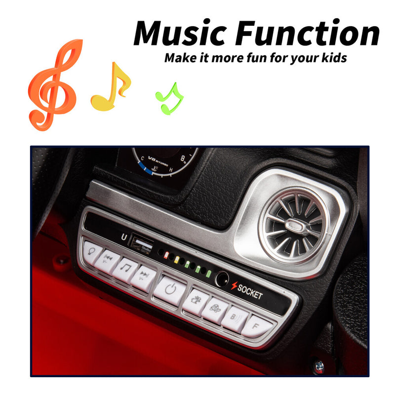 Mercedes Benz G63 12V Electric Kids Ride-On Car with Remote Control Red Magic Cars 7