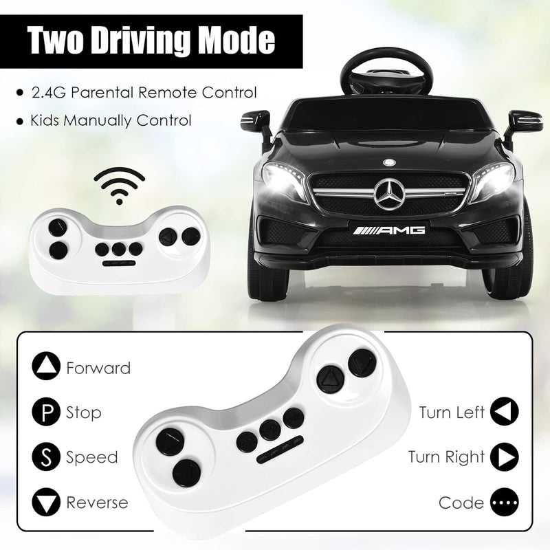 12V Electric Kids Ride-On Car with Remote Control, Black Magic Cars 5