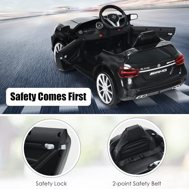 12V Electric Kids Ride-On Car with Remote Control, Black Magic Cars 7