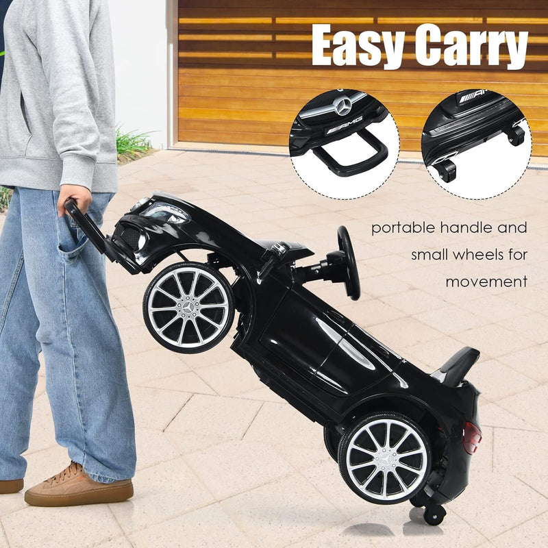 12V Electric Kids Ride-On Car with Remote Control, Black Magic Cars 8