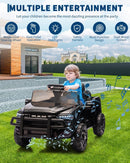 RAM 12V Electric Ride-On Truck with Remote Control, Spring Suspension, and LED Music for Kids Magic Cars 1