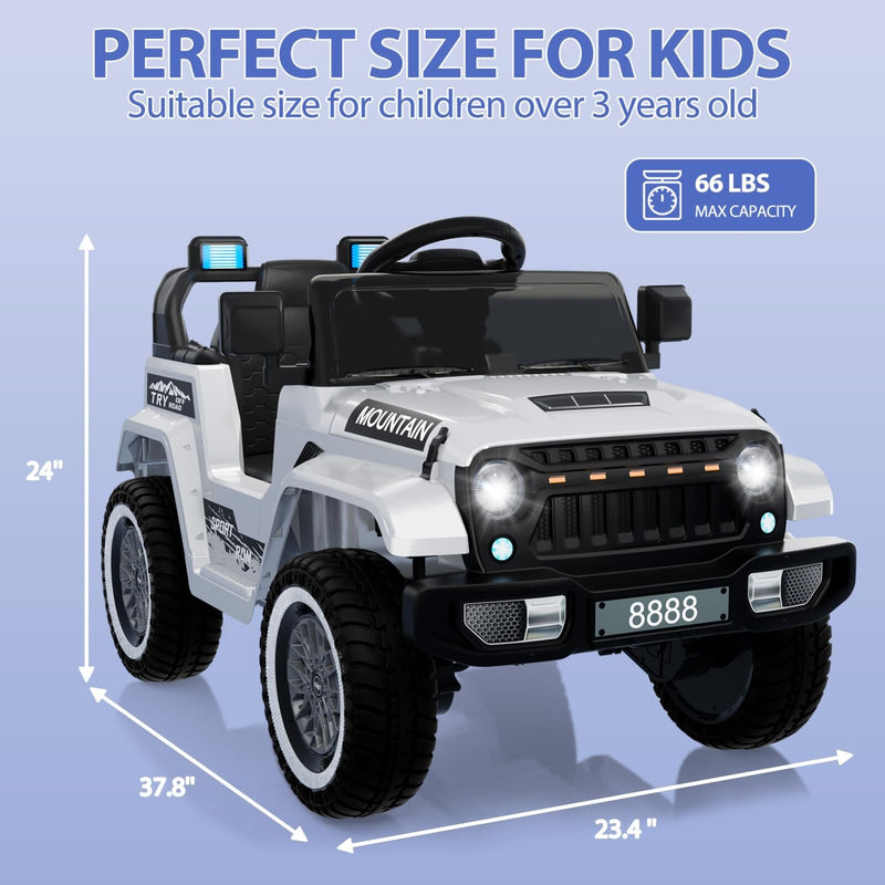12V Electric Ride-On Truck Car for Kids with Battery and Remote Control Magic Cars 2