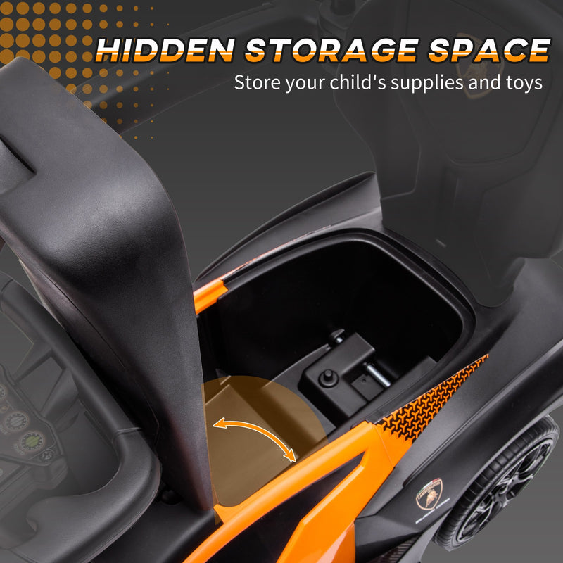 Toddler Orange Manual Push Ride-On Sliding Car Toy Magic Cars 5
