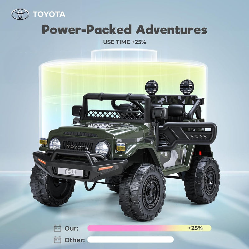 12V Licensed Toyota FJ Cruiser Electric Ride-On Truck with 7AH Battery for Toddlers Magic Cars 1