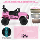 12V Battery-Powered Pink Toddler Ride-On Truck Licensed Toyota FJ Model Magic Cars 5