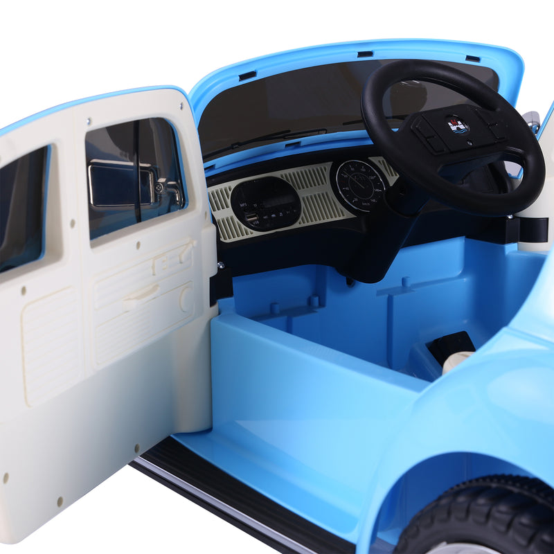 Electric 6V Volkswagen Beetle Ride-On Car for Kids with Battery Power Magic Cars 4