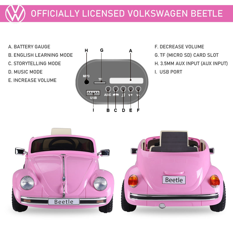 Electric 6V Battery-Powered Kids Ride-On Volkswagen Car Toy Magic Cars 5