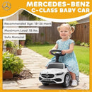 Mercedes-Benz C-Class White Ride-On Car for Toddlers Aged 18-36 Months Magic Cars 5