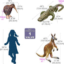 Wildlife Safari Inflatable Set: Kangaroo, Kiwi Bird, Alligator (3-Pack) Magic Cars 1