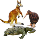 Wildlife Safari Inflatable Set: Kangaroo, Kiwi Bird, Alligator (3-Pack) Magic Cars 9