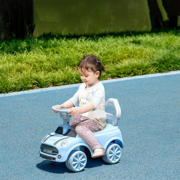 Blue Light Ride-On Toy for Toddlers with Horn for Kids Boys and Girls Magic Cars 2