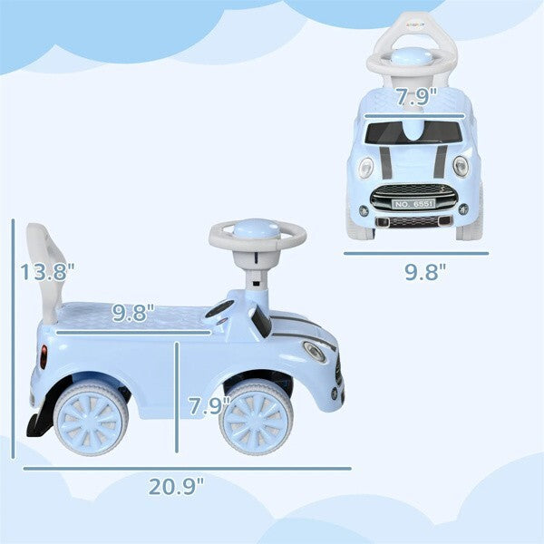 Blue Light Ride-On Toy for Toddlers with Horn for Kids Boys and Girls Magic Cars 5