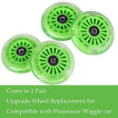Light Green Polyurethane Wheels for Wiggle Cars Magic Cars 4
