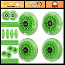 Vibrant Green Polyurethane Wheel Set for Wiggle Cars Magic Cars Variant 0